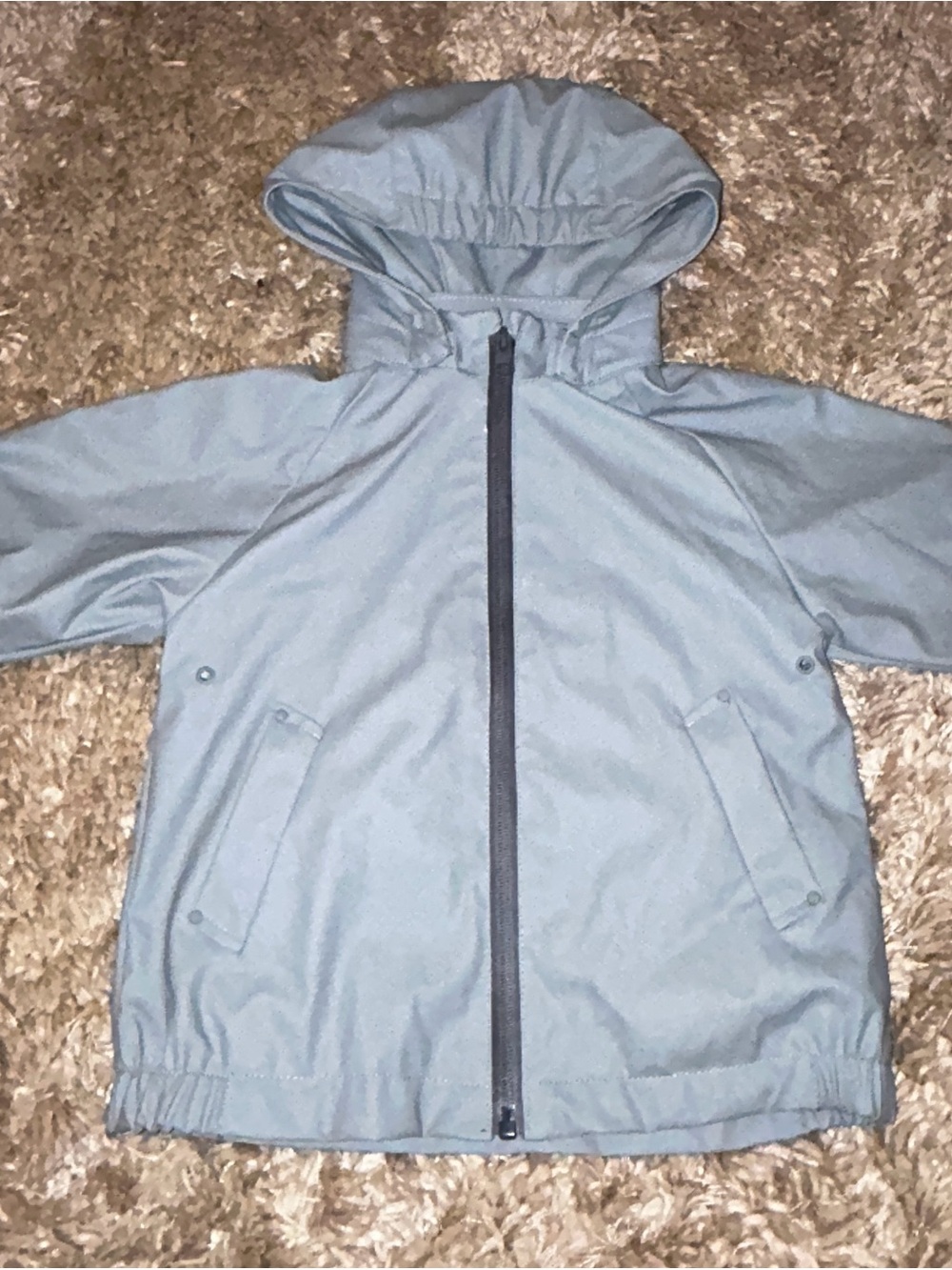 Zara Toddler Interlock Rubberized Hooded Raincoat 2T